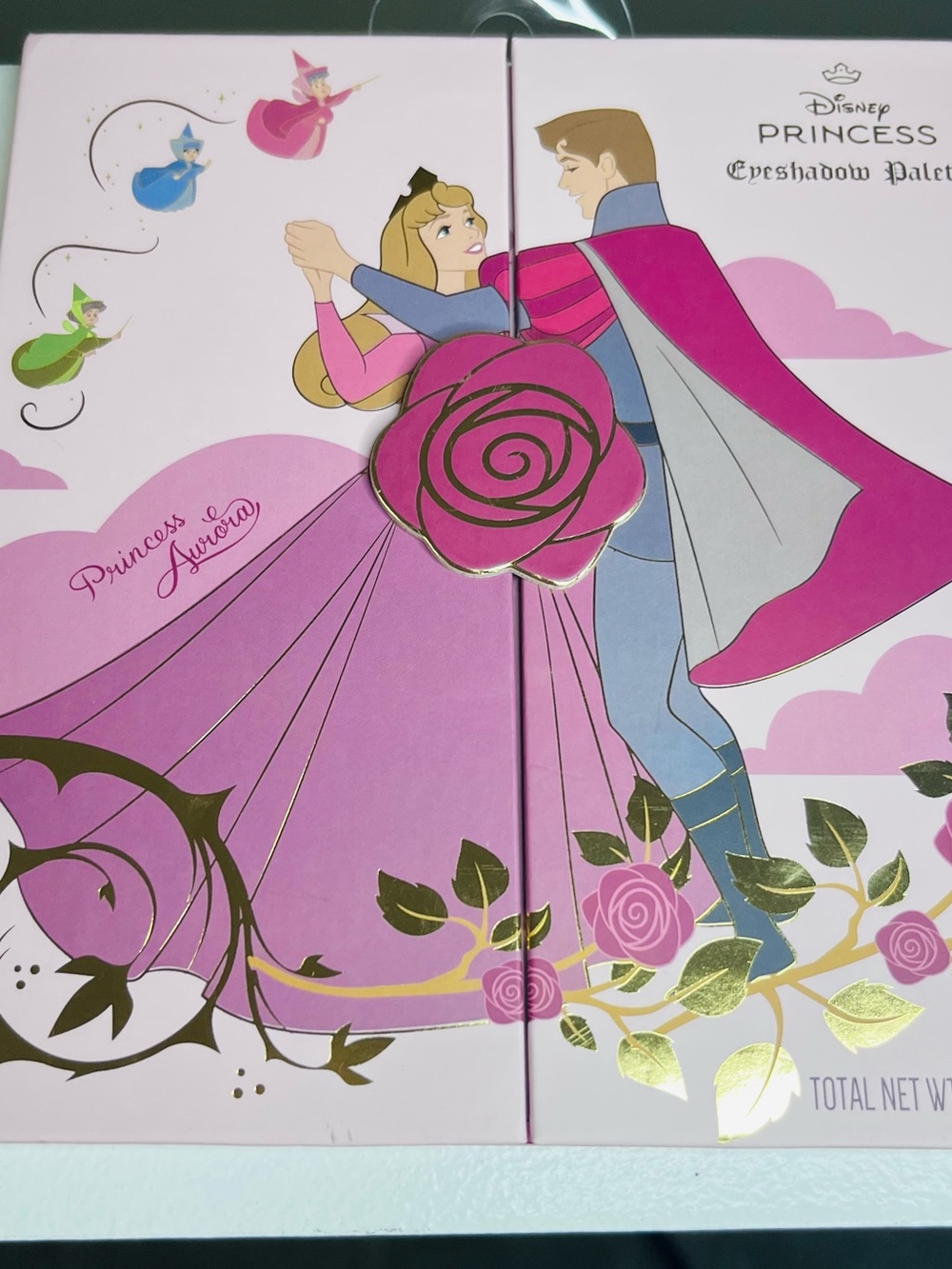 Disney Princess Aurora Pink and Gold Girls' Dress Illustration Palette